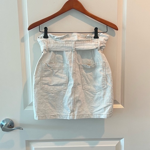 Free People Oatmeal Cinch Waist Mini Skirt - Picture 9 of 14